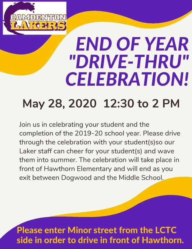 End of the Year "Drive Thru" Celebration