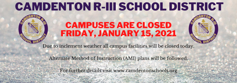 Campus Closed - Friday, January 15th