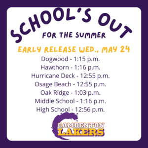 May 24 Early Release Times