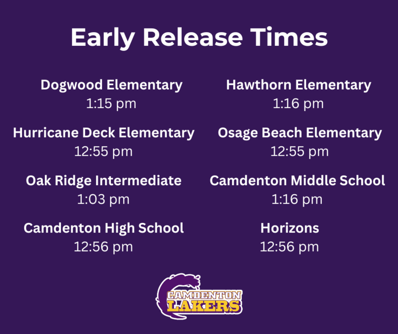 Early Release Friday, September 15th