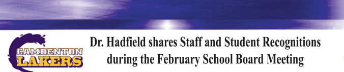 Staff and Student Recognitions - Feb