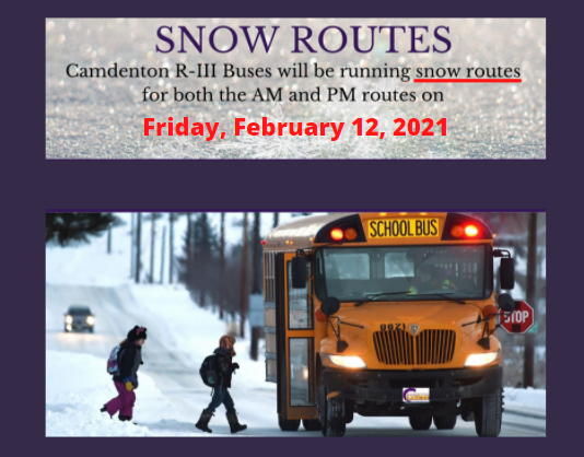 Snow Routes - Friday, February 12, 2021