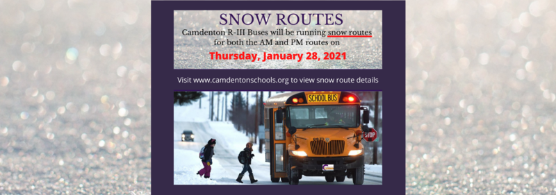 Snow Routes - Thursday January 28, 2021