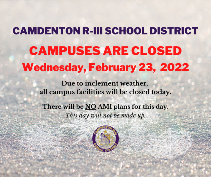 No School - Wednesday, February 23, 2022