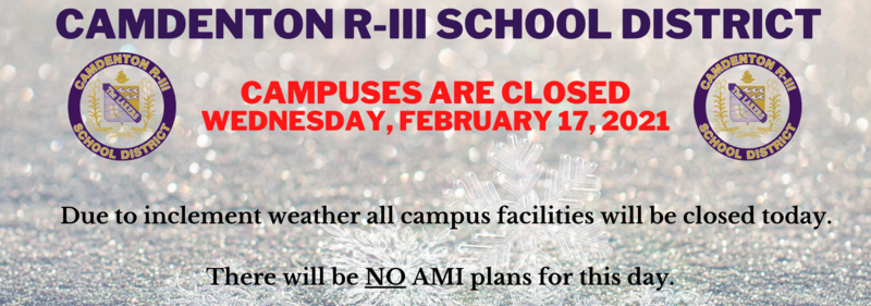 Campus Closed - Wednesday, February 17, 2021