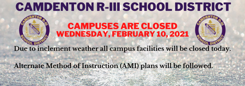 Campus Closed - Wednesday, February 10, 2021