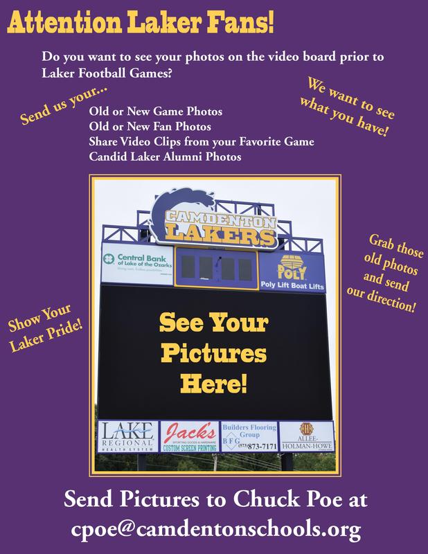 Laker Football Games - Score Board