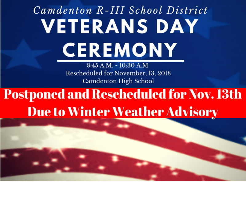 Postponed - Veterans Assembly