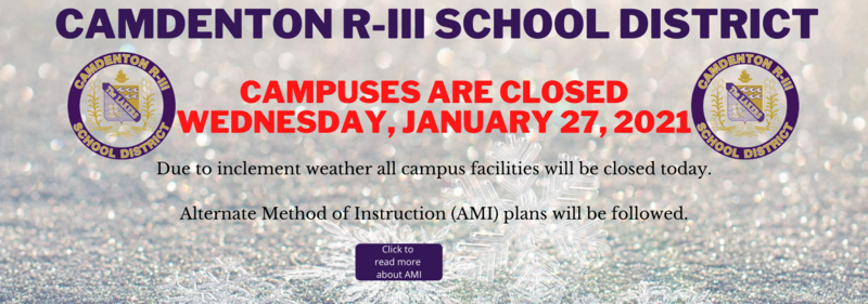 Campus Closed - Wednesday, January 27, 2021