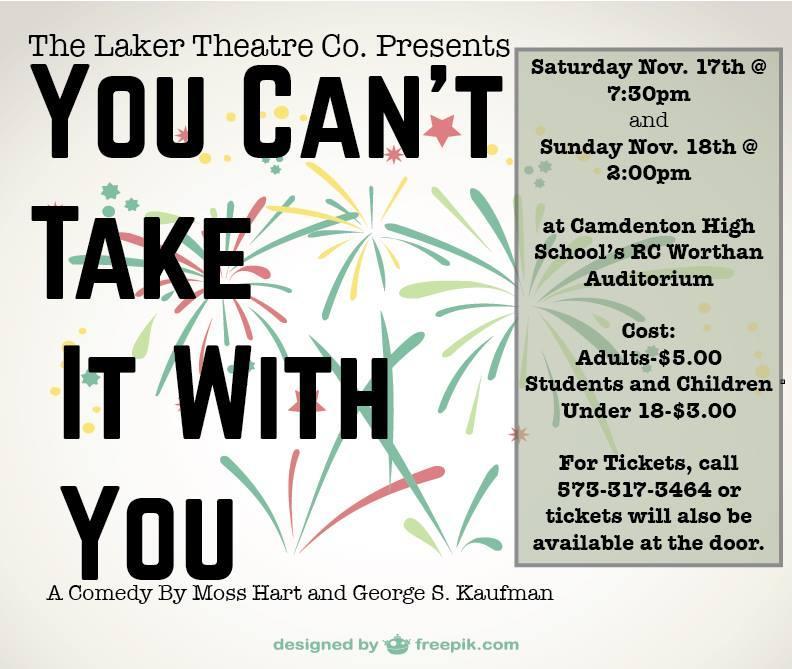 The Laker Theatre Co. Presents...You Can't Take It With You - the Comedy