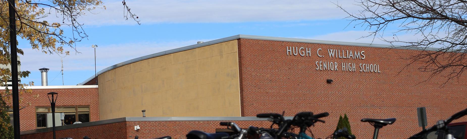 high school building