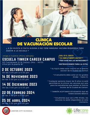 Vaccine Clinic Dates in Spanish