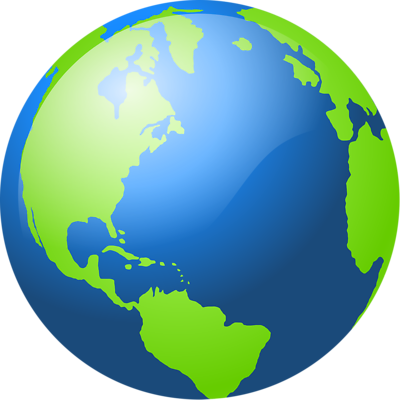 An image of a globe