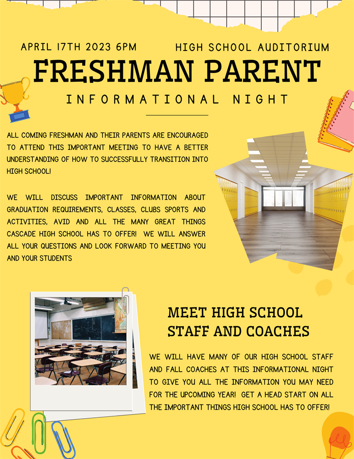 flyer for parent information night