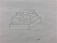 Technical drawing of a block