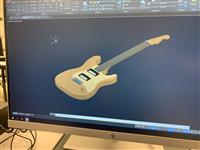 Computer drawing of a guitar