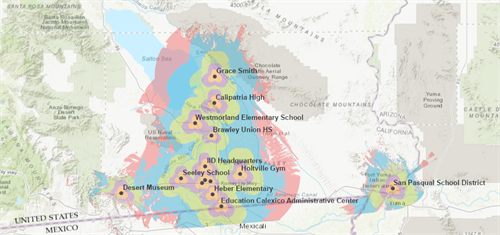 ArcGIS Map of BorderLink Project