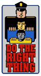 logo of the do the right thing program and link to their nomination form