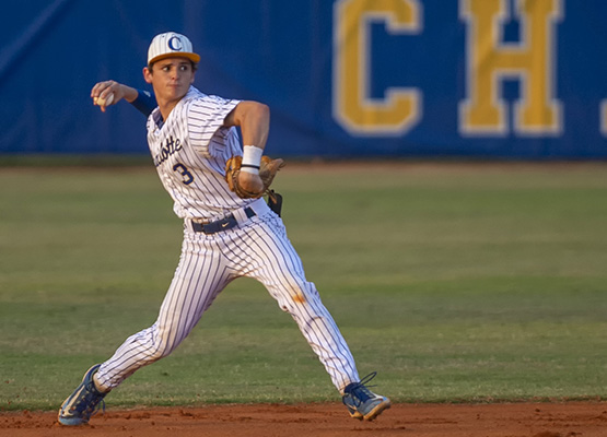 baseball player making the throw