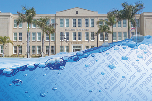 front of charlotte high school