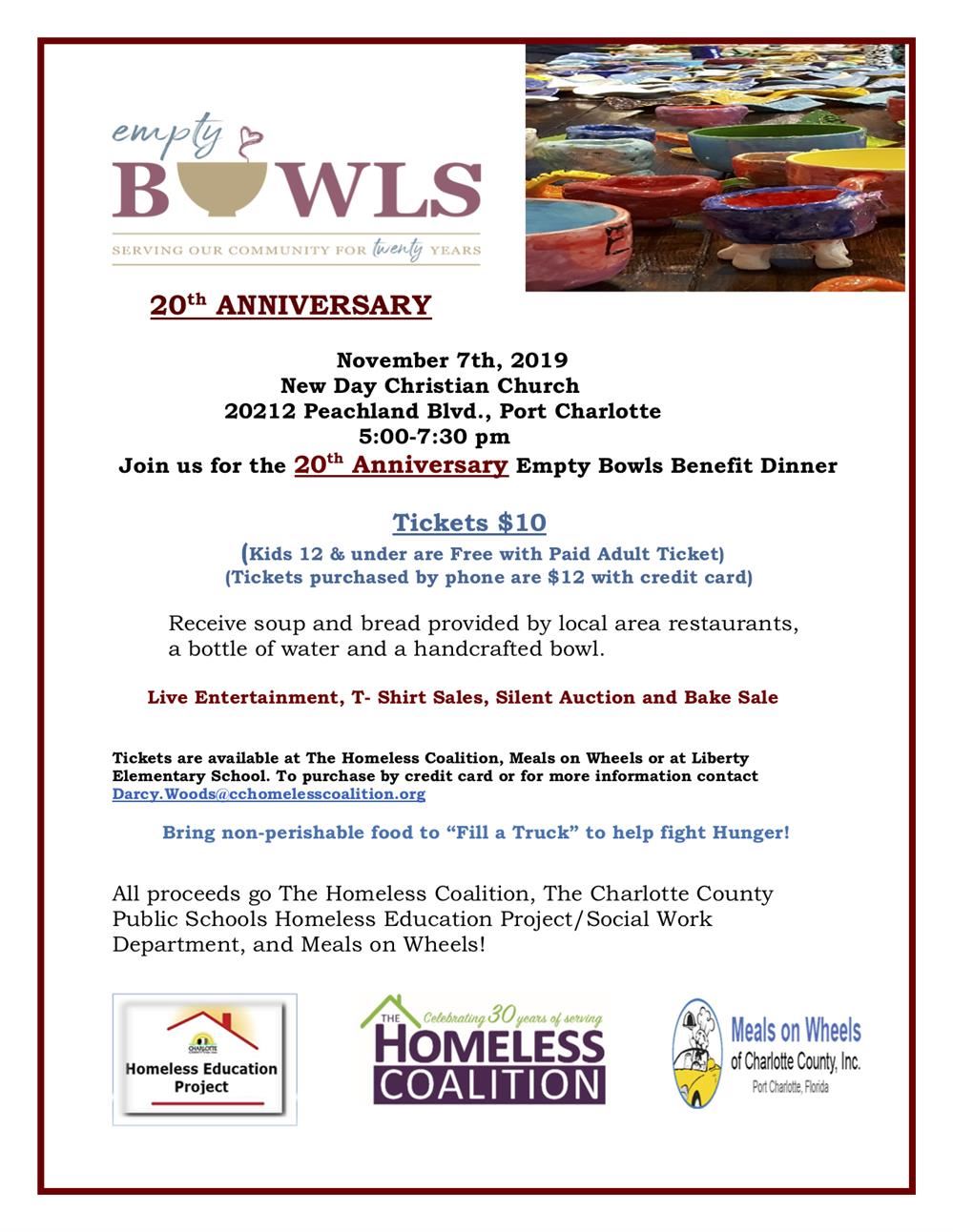 Empty Bowls Event Flyer