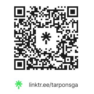 QR code for link to linktr.ee/tarponsga