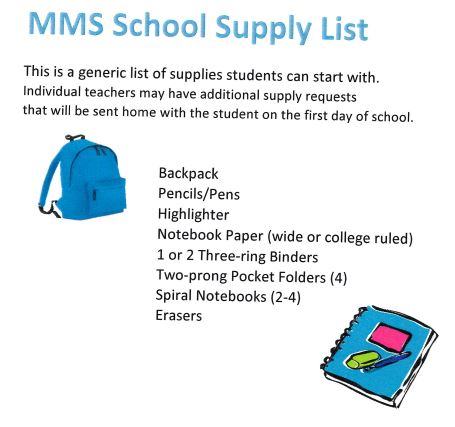 School Supply Info