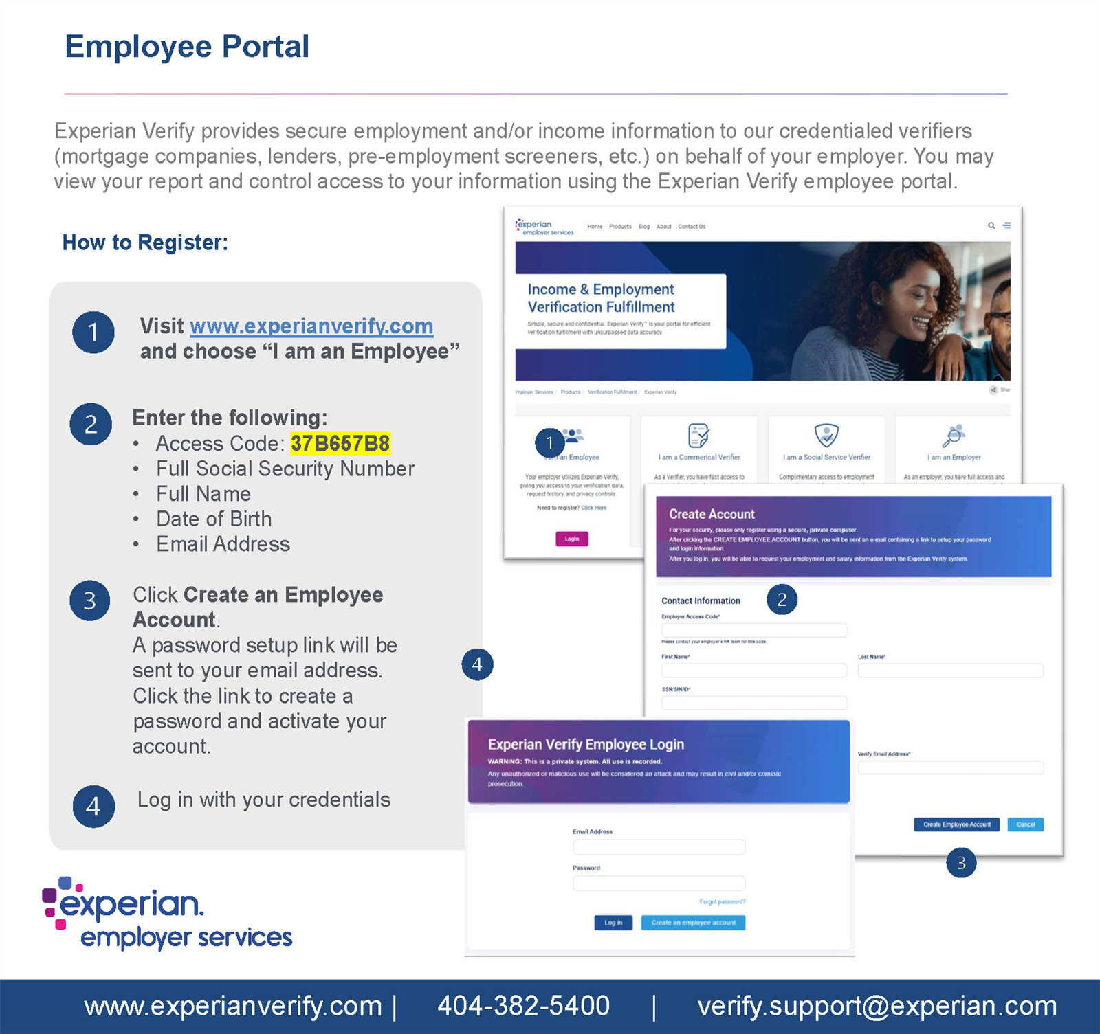 experian employee instructions