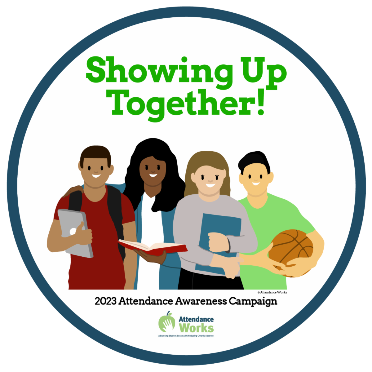 2023 Attendance Awareness Campaign Button