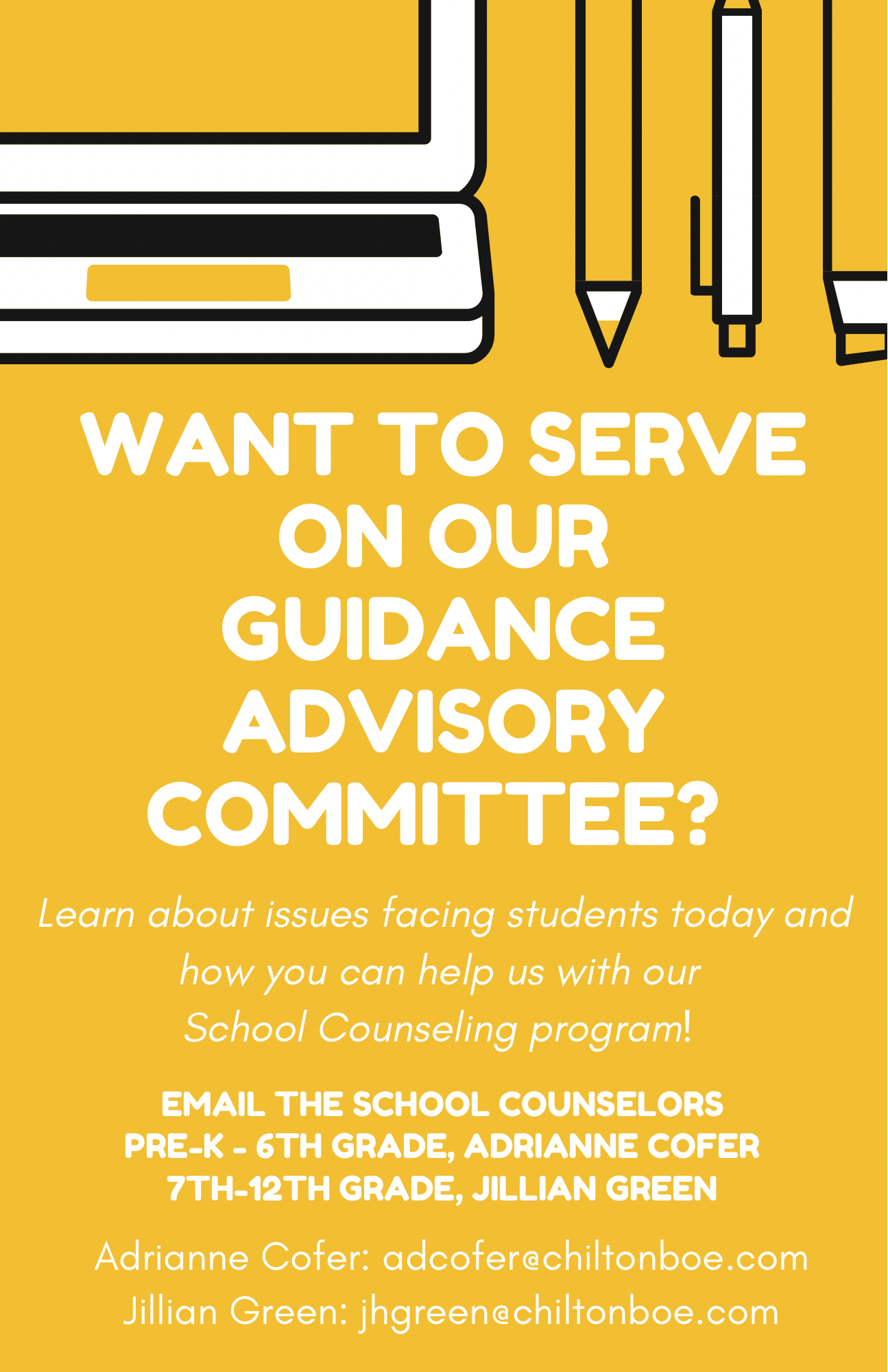 Guidance Advisory Committee Flyer