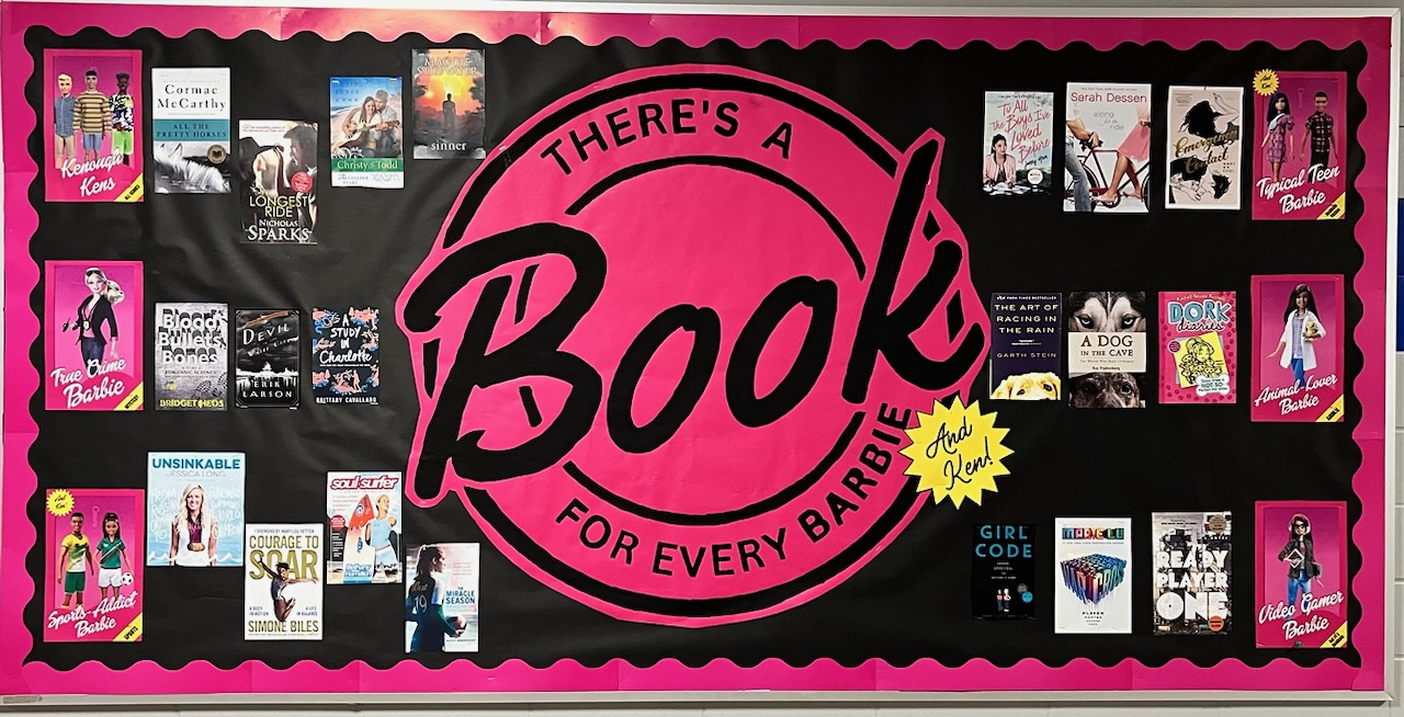 Barbie Books in the Library! 