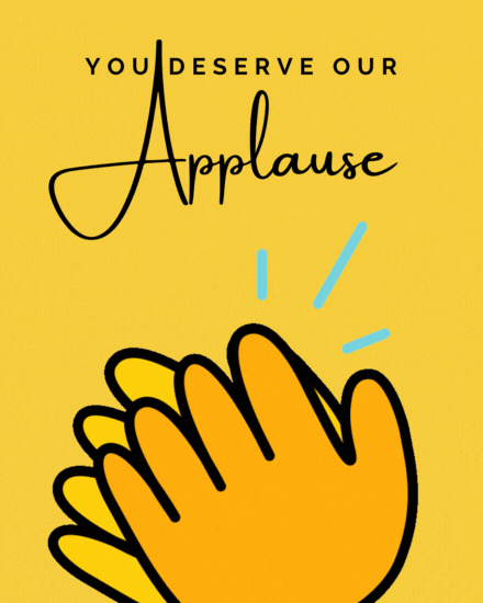 Deserve Applause online Job Promotion Card