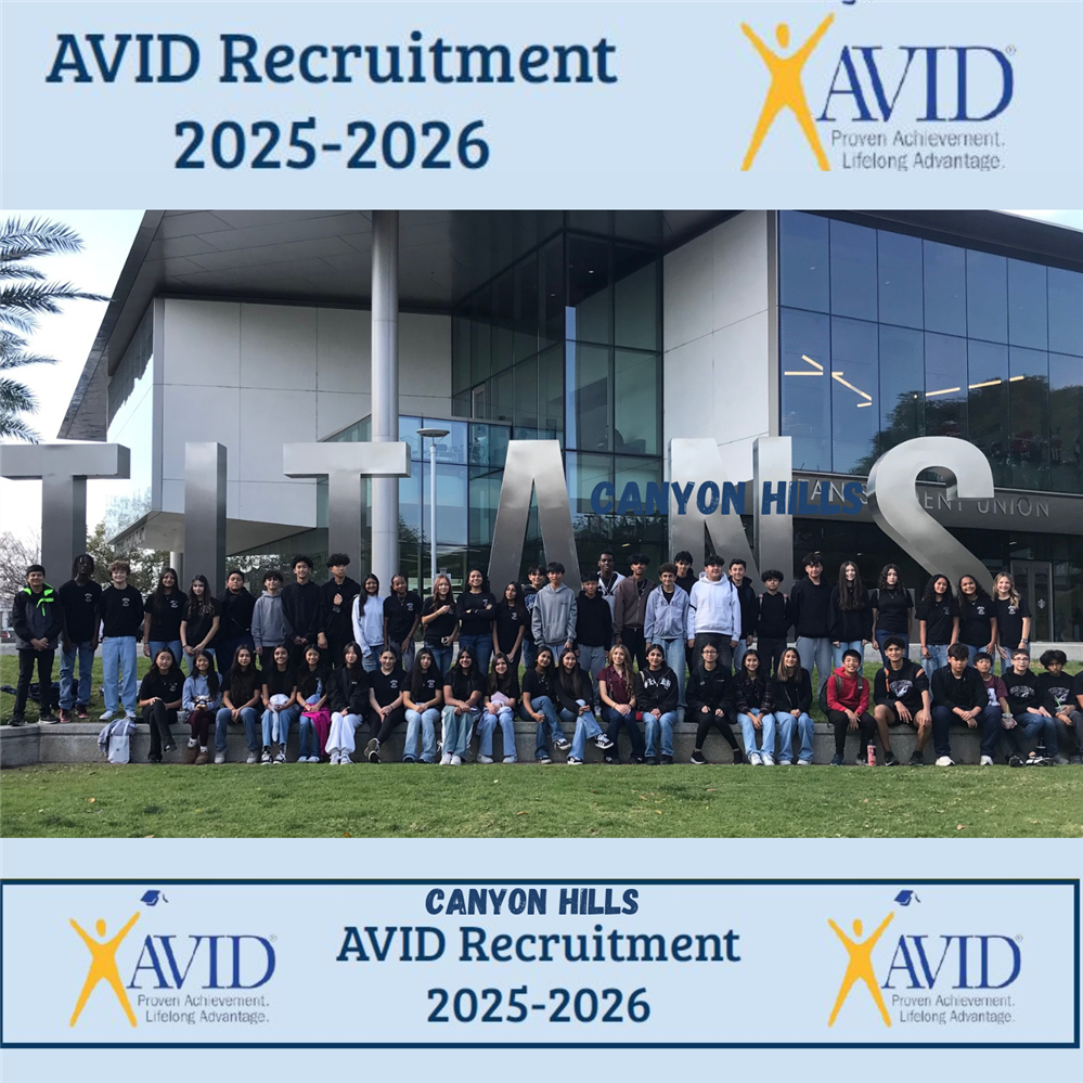  2025-2026 avid recruitment information