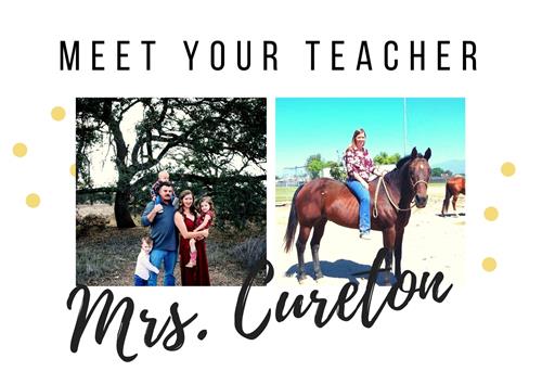 Meet your teacher, Mrs. Cureton 