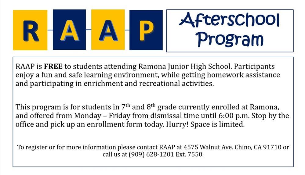 RAAP After School Program 
