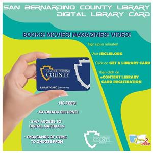 SB County Library card SB County Library card