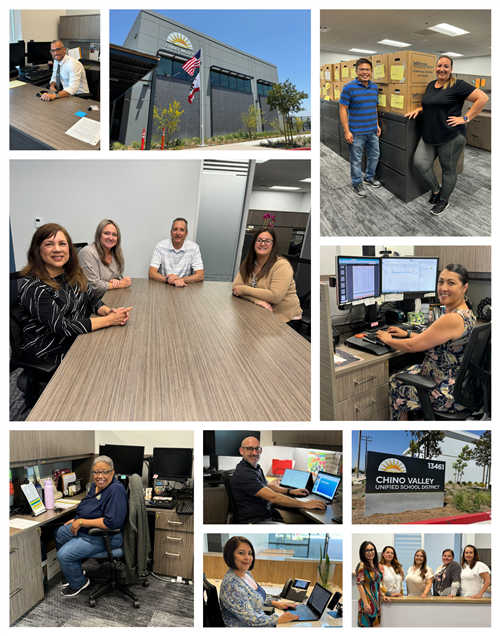 Collage of staff throughout the district