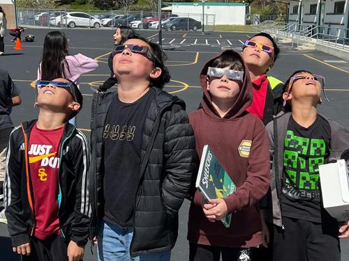 Staff ready to watch to solar eclipse