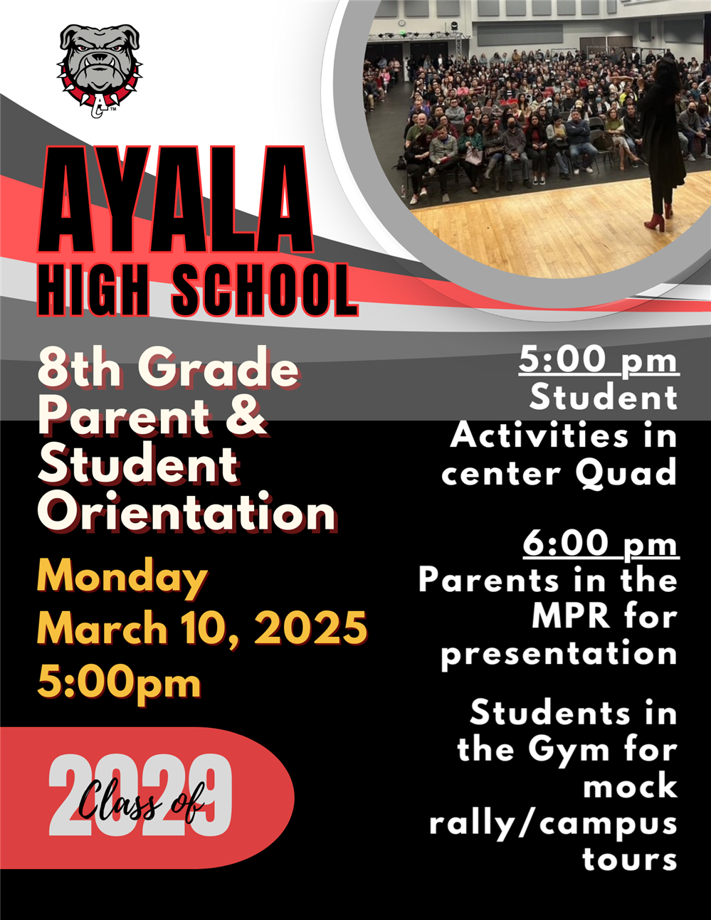  8th Grade Orientation Meeting