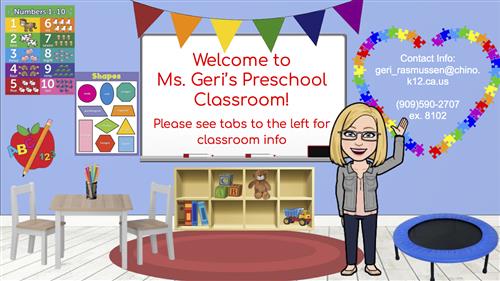Ms. Geri's Preschool Classroom