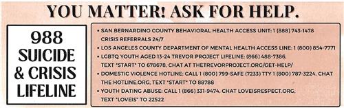 YOU MATTER-ASK FOR HELP