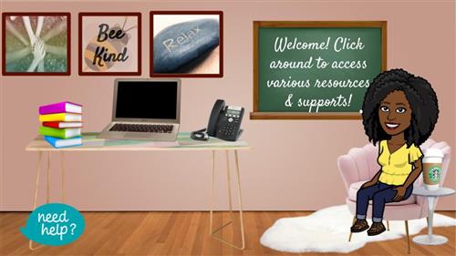 Bitmoji classroom with clickable images 