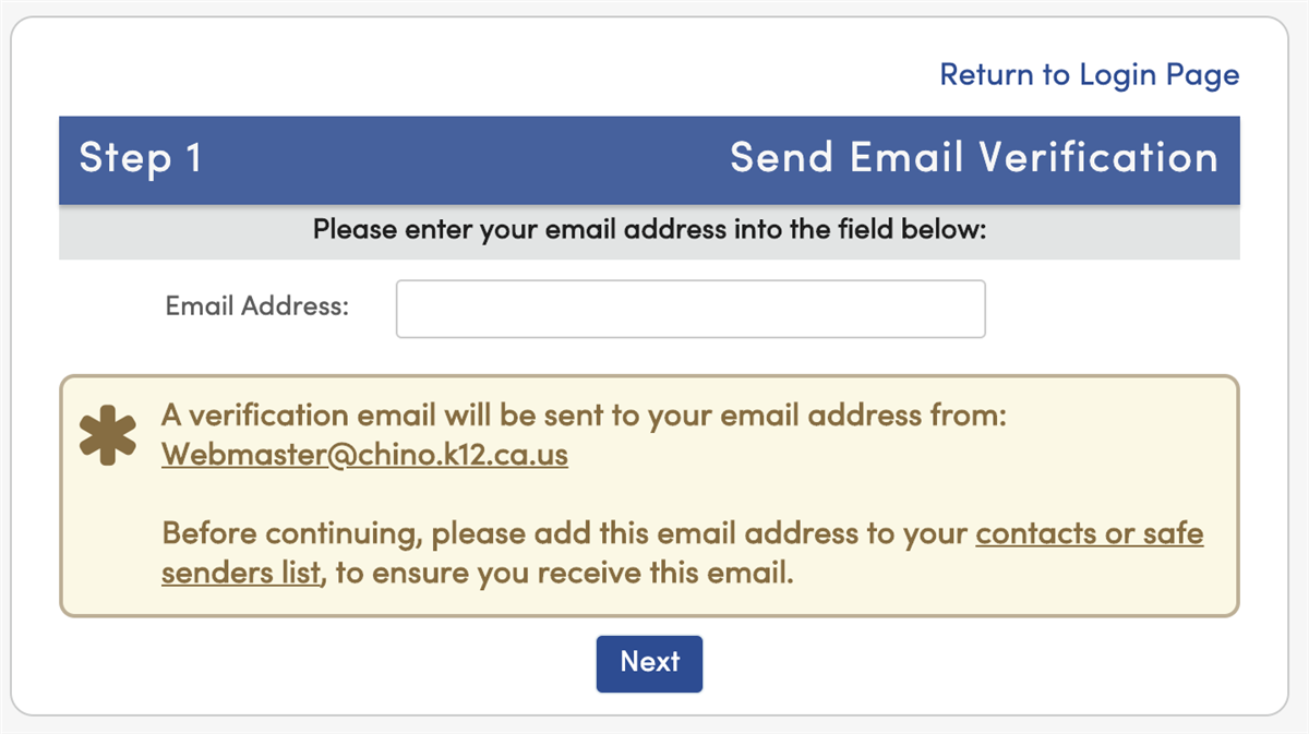 Send Email Verification Send Email Verification