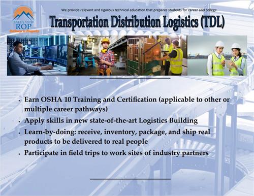 Transportation Distribution Logistics  flier pg2