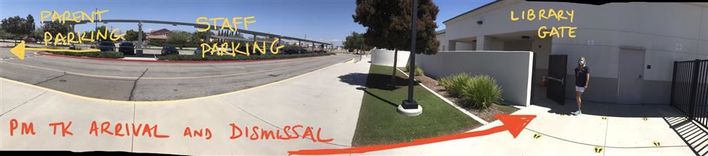 PM TK entrance and dismissal - Library Gate 