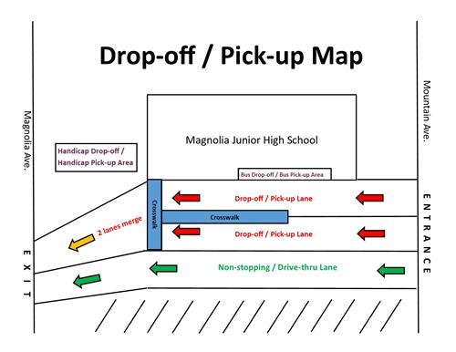 Drop Off / Pick Up Map
