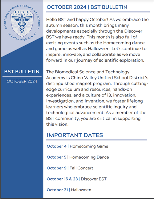 BST October Bulletin