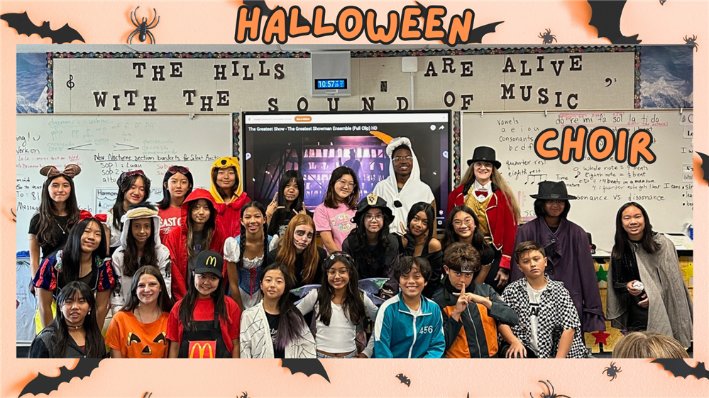 Choir Halloween Group Picture