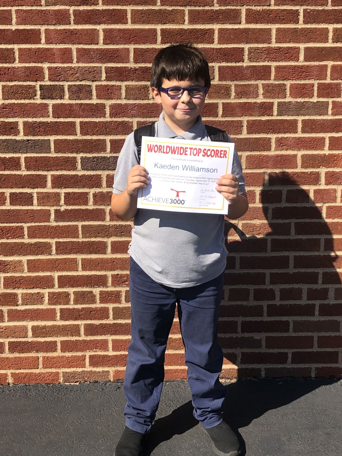 Columbus East Student #1 in the World