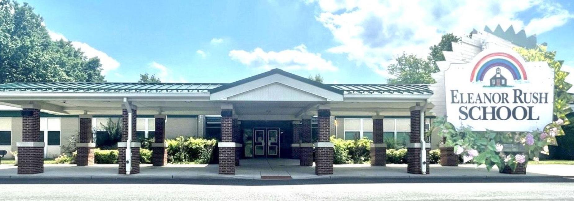 Front of Rush School building